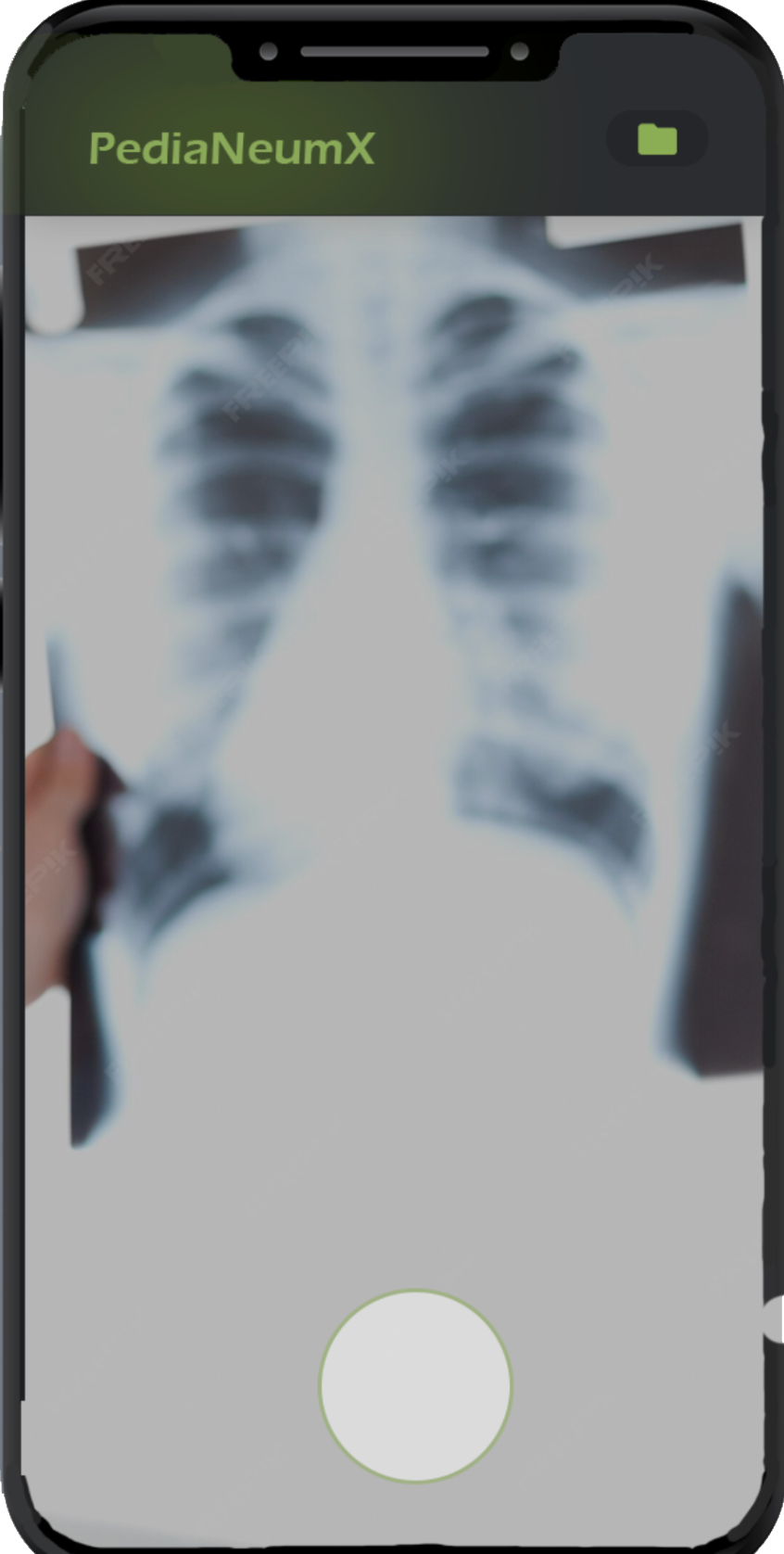 Captura de la app PediaNeumX